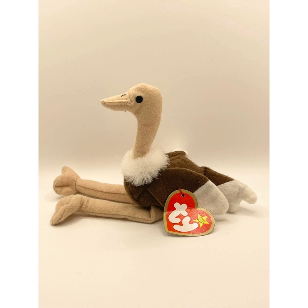 Ty Teenie Beanie Babies Stretchy the Ostrich‎ McDonalds Plush 1993 Vintage